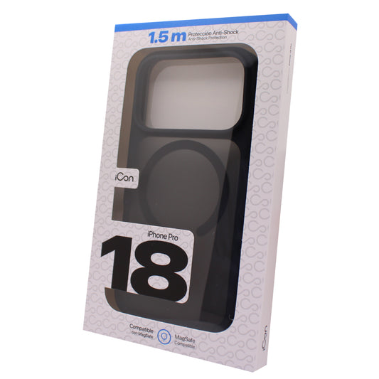 Estuche iCon con MagSafe para iPhone 18 Pro - Frost Negro