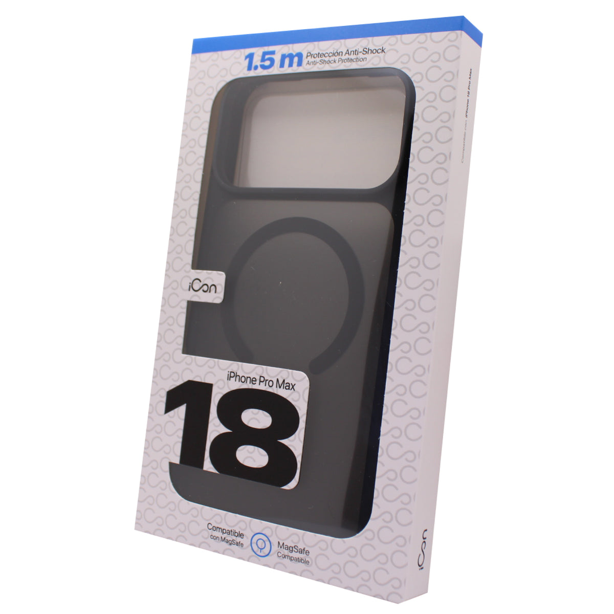 Estuche iCon con MagSafe para iPhone 18 Pro Max - Frost Negro