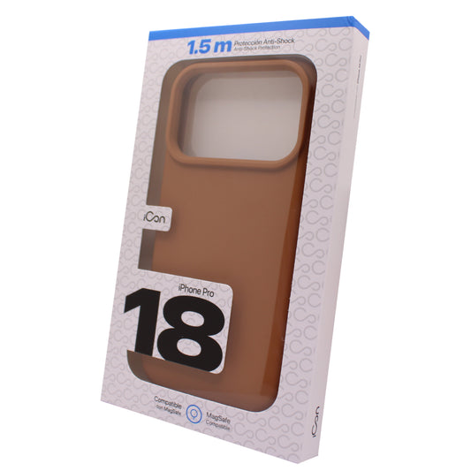Estuche iCon Silicón con MagSafe para iPhone 18 Pro - Café