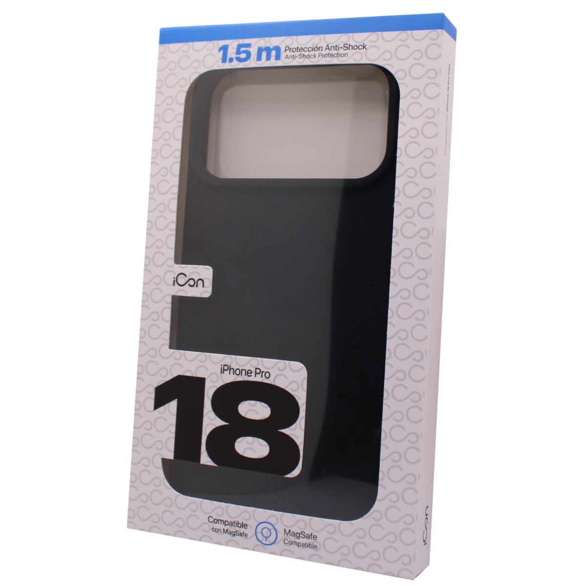 Estuche iCon Silicón con MagSafe para iPhone 18 Pro - Negro
