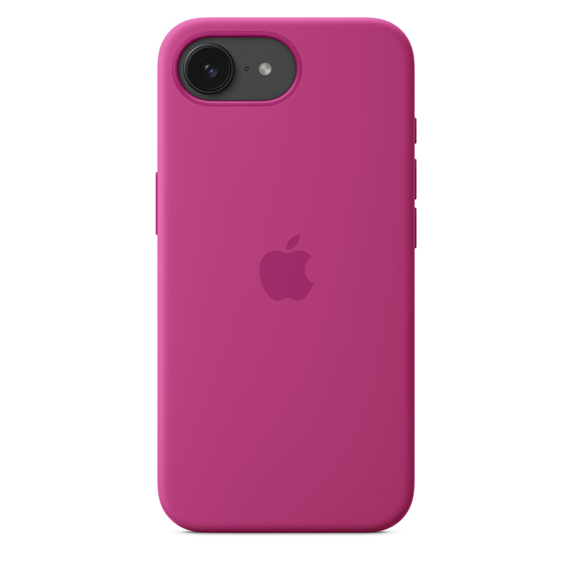 Funda de silicón para el iPhone 16e – Fucsia