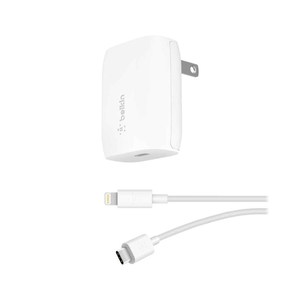 Adaptador de corriente Belkin 20W + Cable Lightning