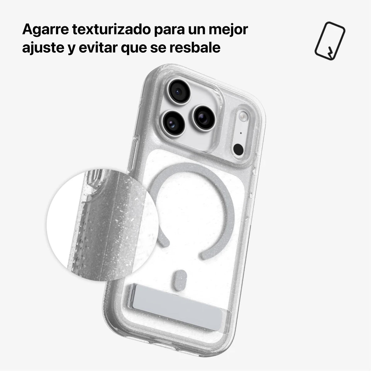 Estuche Zagg Metálico Santa Cruz con MagSafe para iPhone 18 Pro - Plata