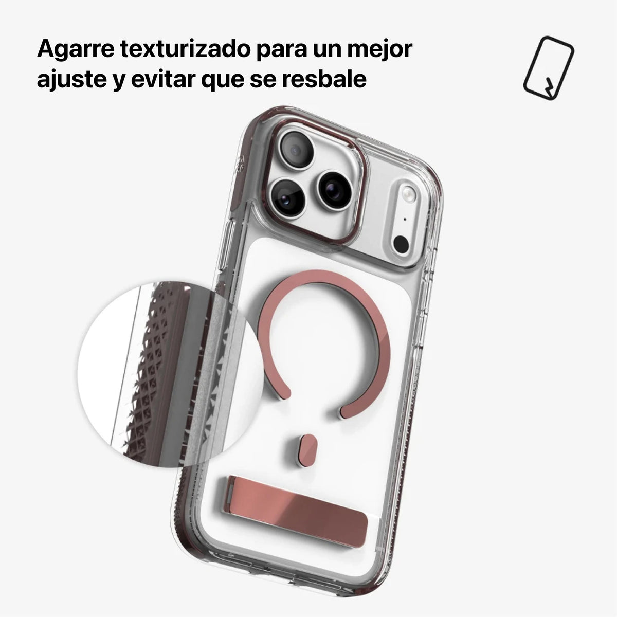 Estuche Zagg Metálico Santa Cruz con MagSafe para iPhone 18 Pro - Cobre