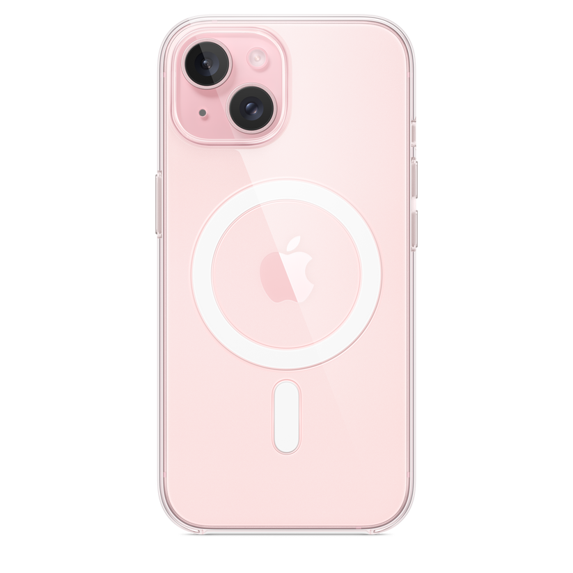 Funda transparente con MagSafe para el iPhone 15