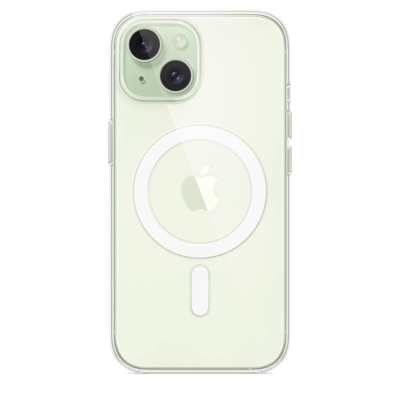 Funda transparente con MagSafe para el iPhone 15