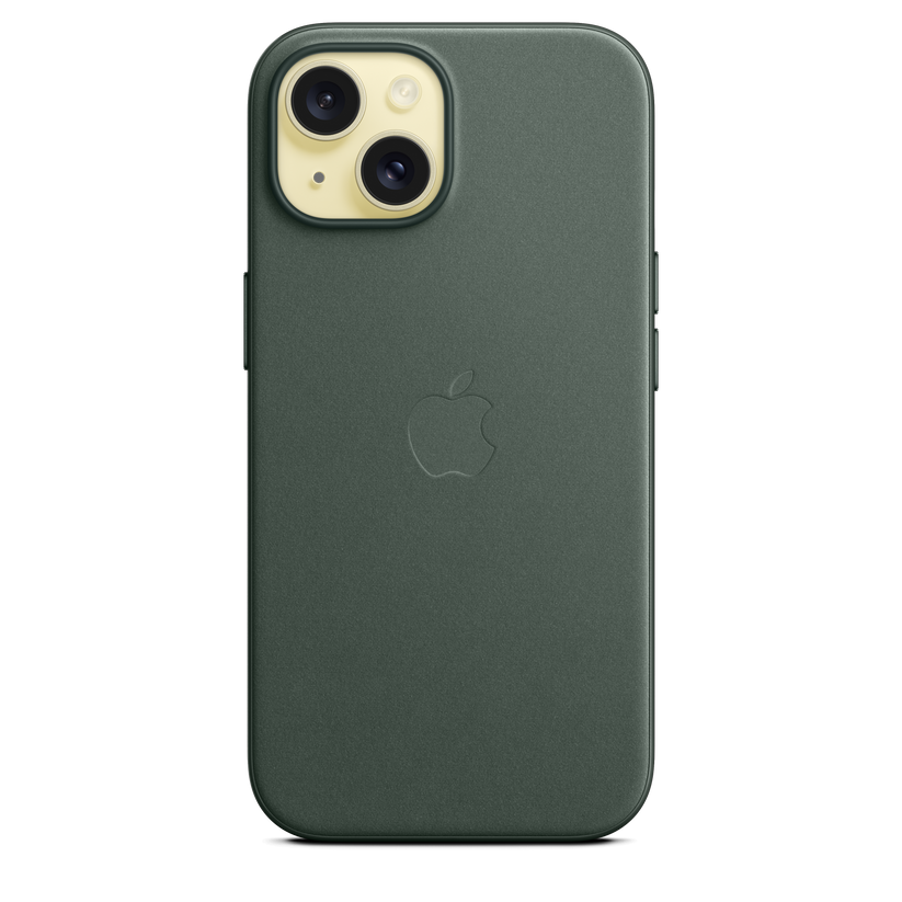 Funda de FineWoven con MagSafe para el iPhone 15 - Verde conífera