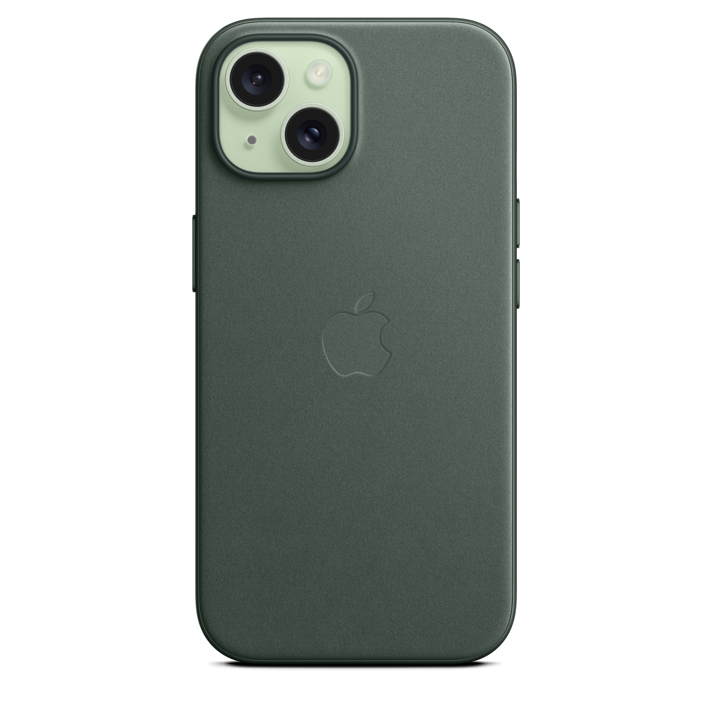 Funda de FineWoven con MagSafe para el iPhone 15 - Verde conífera