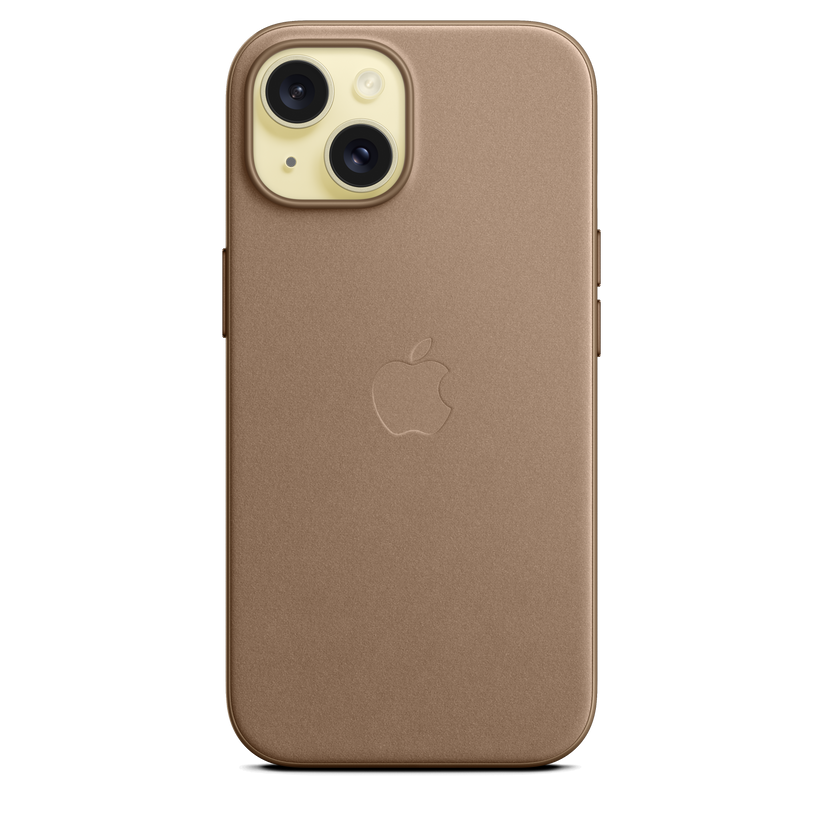 Funda de FineWoven con MagSafe para el iPhone 15 - Color visón