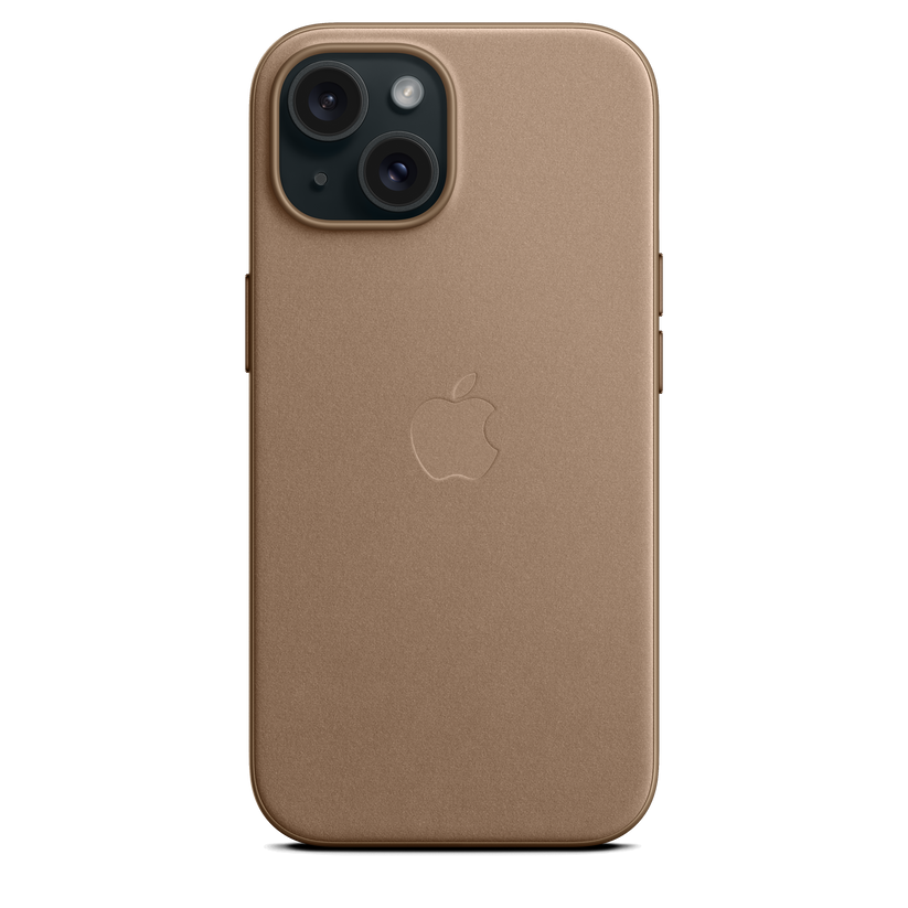Funda de FineWoven con MagSafe para el iPhone 15 - Color visón