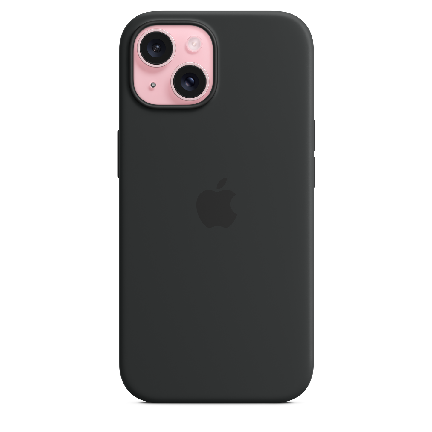 Funda de silicón con MagSafe para el iPhone 15 - Negro
