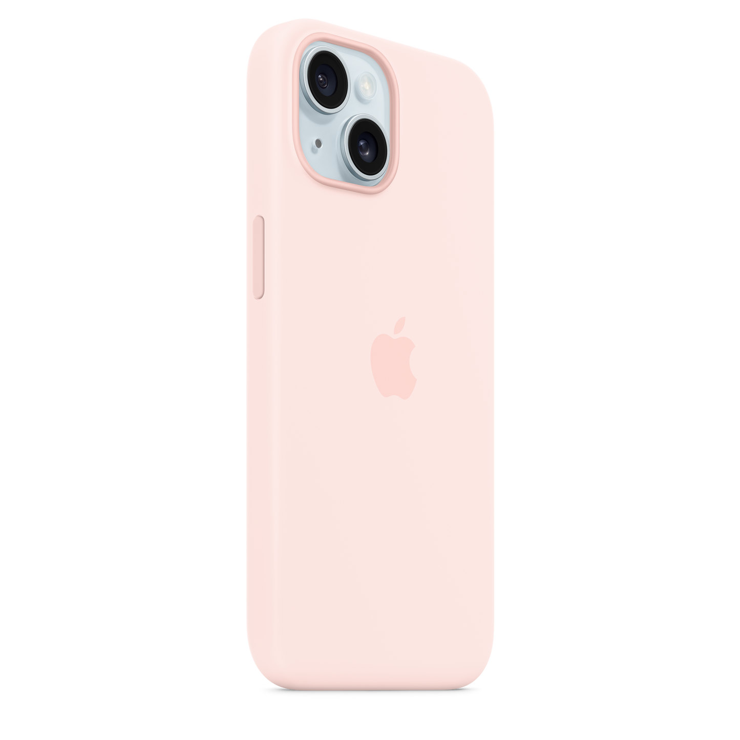 Funda de silicón con MagSafe para el iPhone 15 - Rosa claro