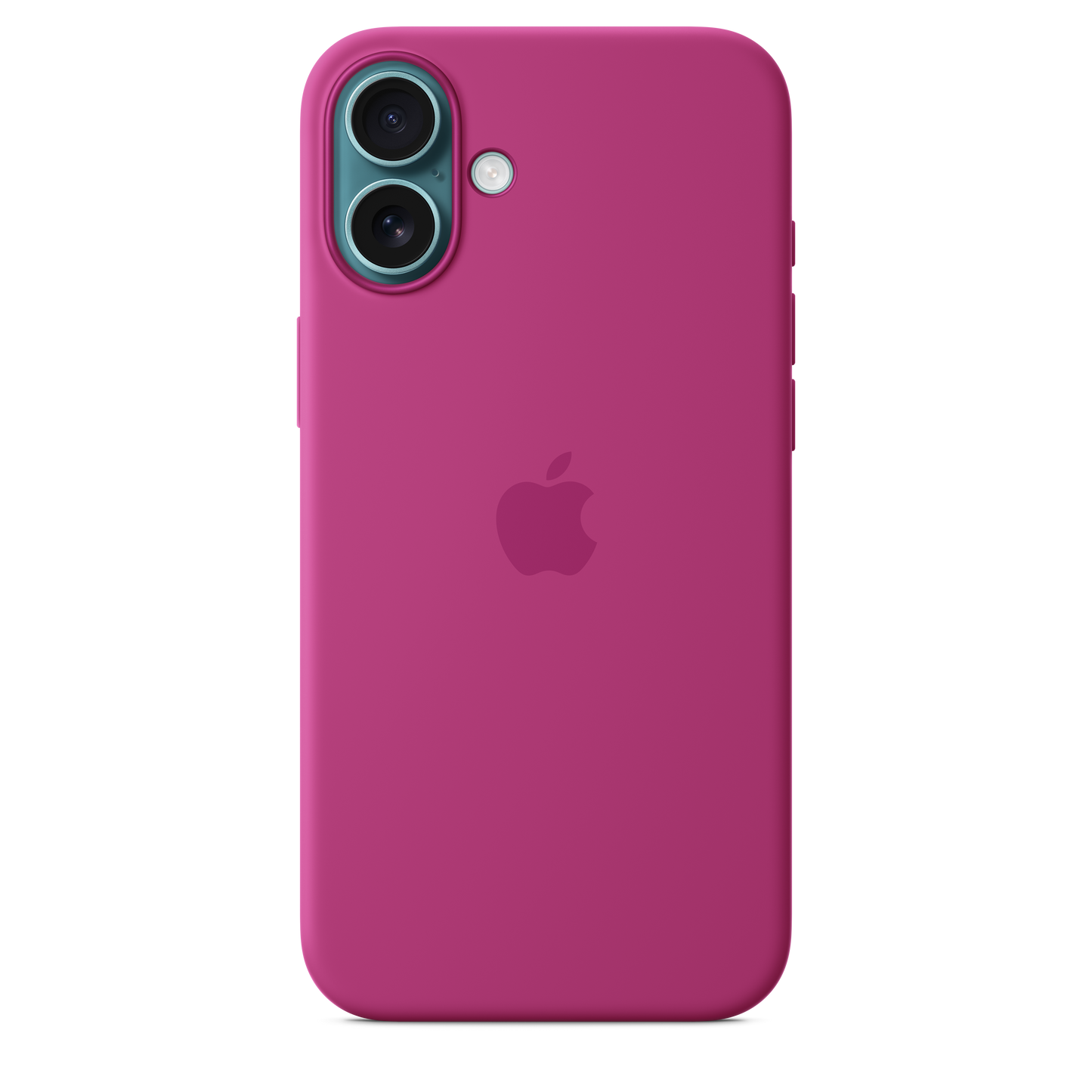 Funda de silicón con MagSafe para el iPhone 16 Plus - Fucsia