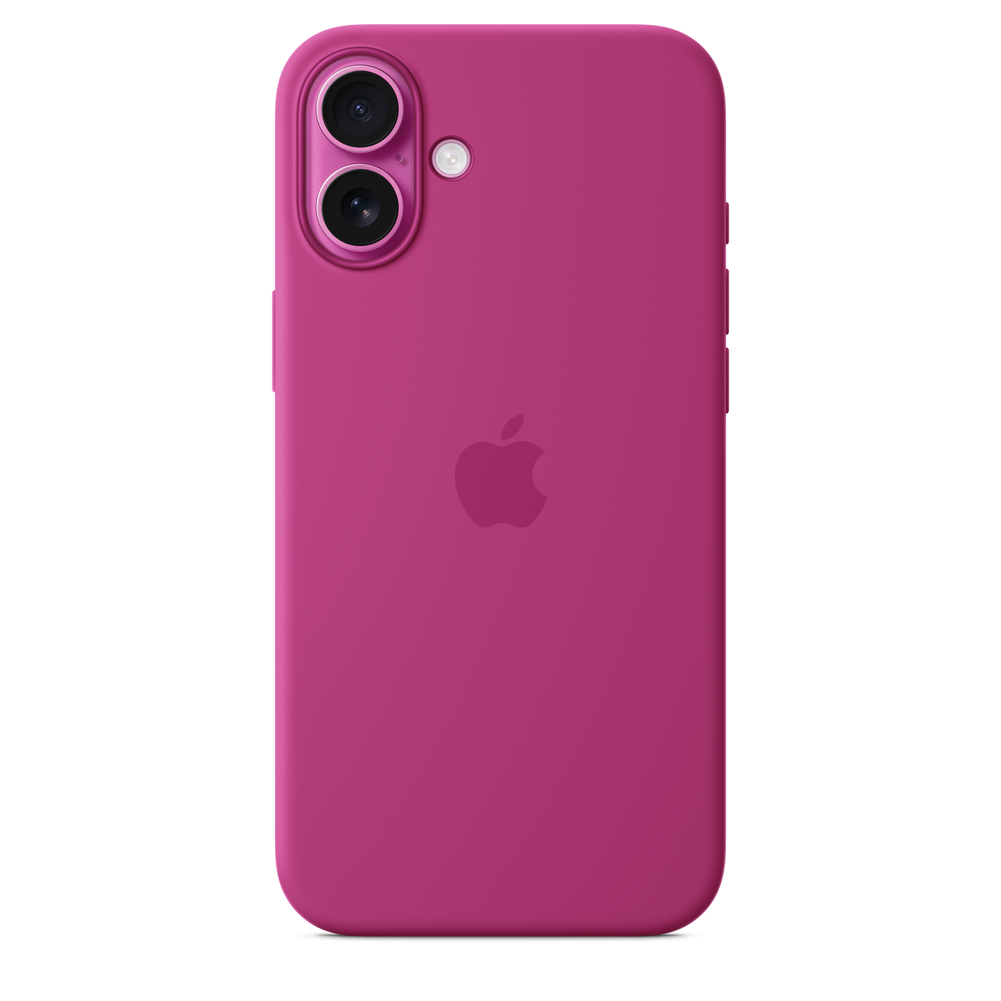Funda de silicón con MagSafe para el iPhone 16 Plus - Fucsia