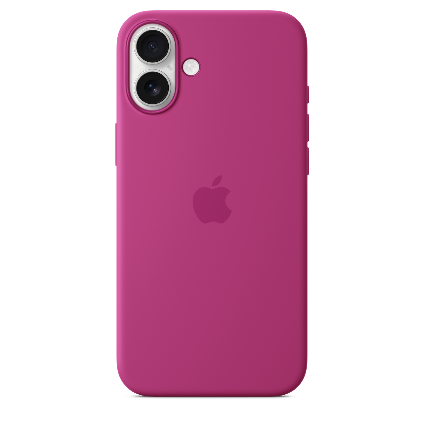 Funda de silicón con MagSafe para el iPhone 16 Plus - Fucsia
