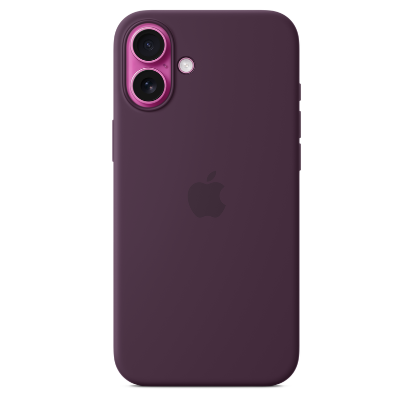 Funda de silicón con MagSafe para el iPhone 16 Plus - Color ciruela