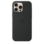 Funda de silicón con MagSafe para el iPhone 16 Pro Max - Negro