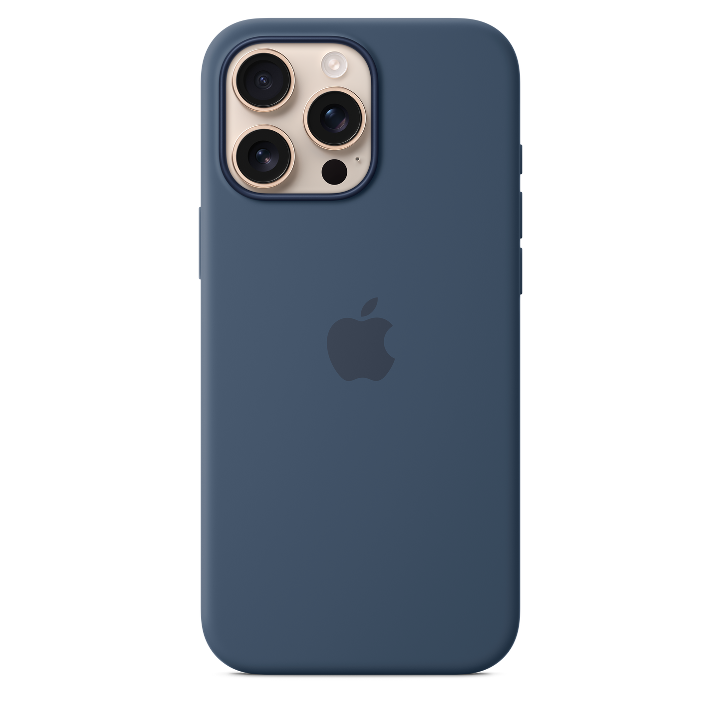Funda de silicón con MagSafe para el iPhone 16 Pro Max - Azul denim