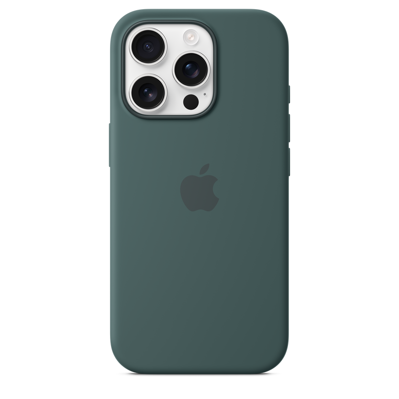 Funda de silicón con MagSafe para el iPhone 16 Pro - Verde lago