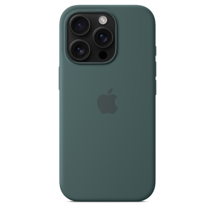 Funda de silicón con MagSafe para el iPhone 16 Pro - Verde lago