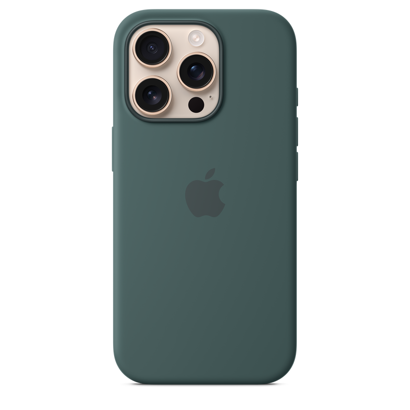Funda de silicón con MagSafe para el iPhone 16 Pro - Verde lago