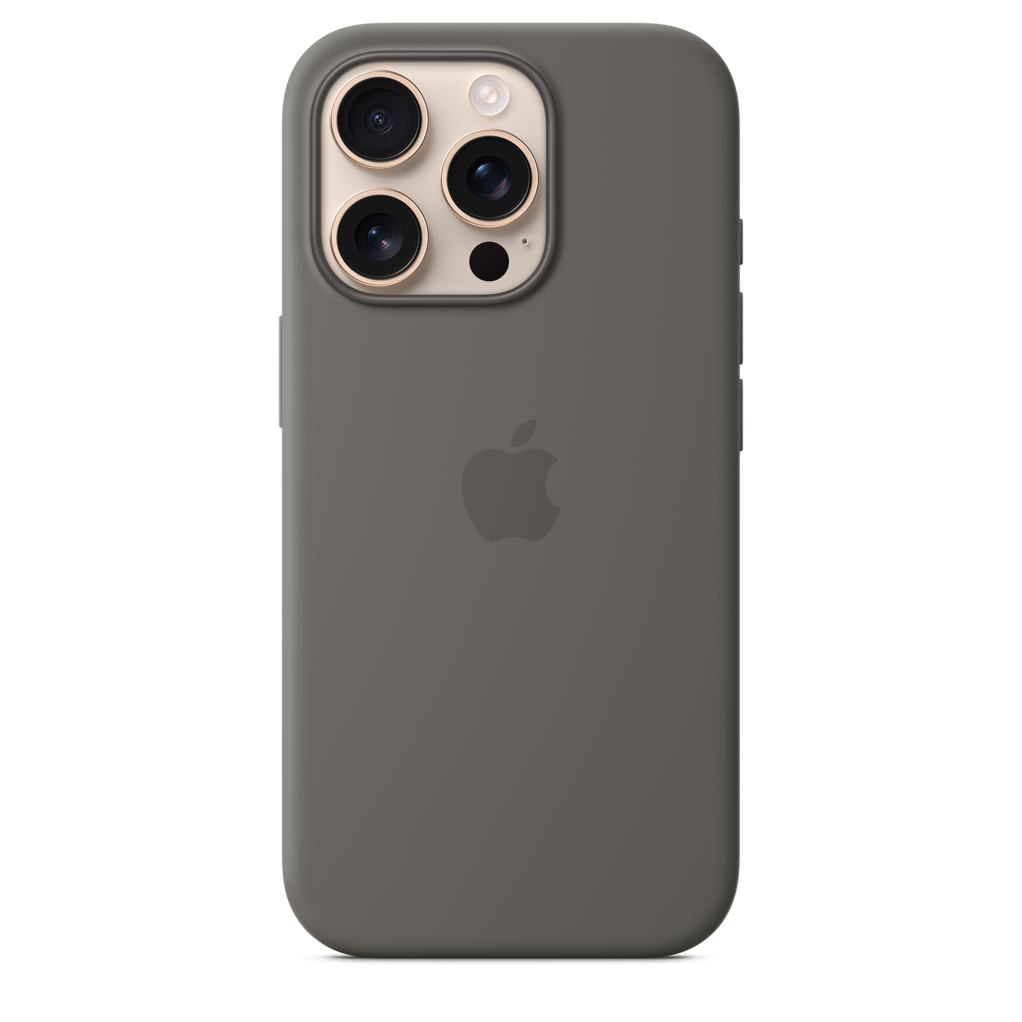 Funda de silicón con MagSafe para el iPhone 16 Pro - Gris piedra