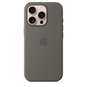 Funda de silicón con MagSafe para el iPhone 16 Pro - Gris piedra