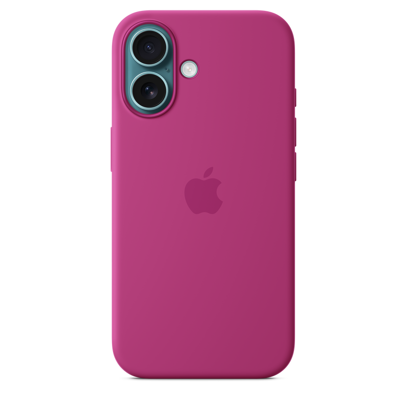 Funda de silicón con MagSafe para el iPhone 16 - Fucsia