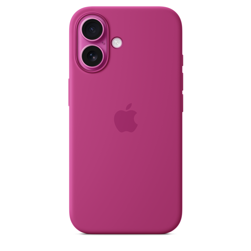 Funda de silicón con MagSafe para el iPhone 16 - Fucsia