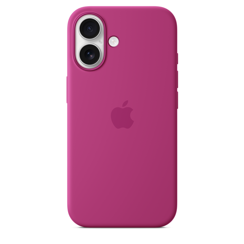 Funda de silicón con MagSafe para el iPhone 16 - Fucsia