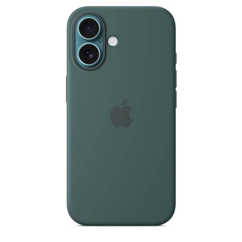 Funda de silicón con MagSafe para el iPhone 16 - Verde lago