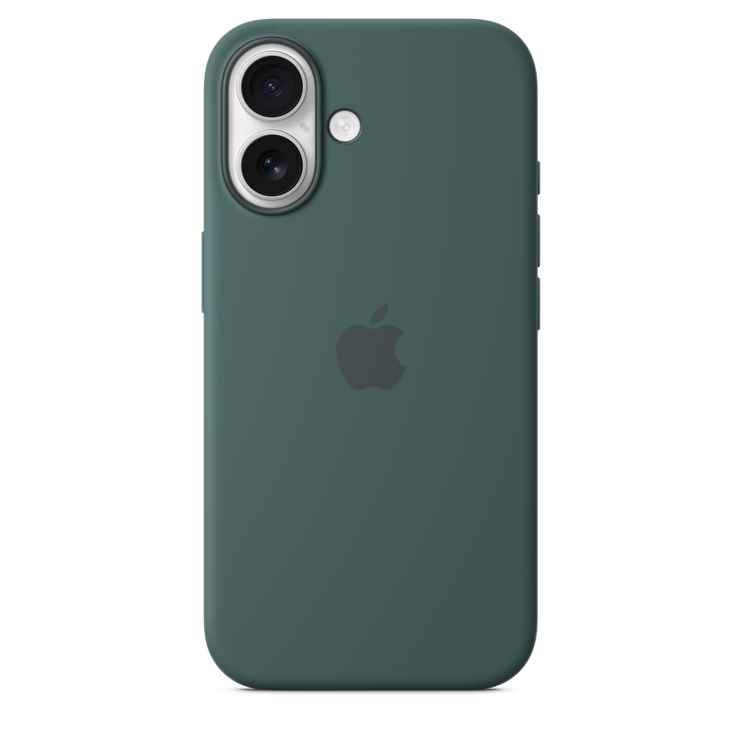 Funda de silicón con MagSafe para el iPhone 16 - Verde lago