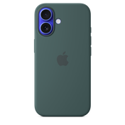 Funda de silicón con MagSafe para el iPhone 16 - Verde lago