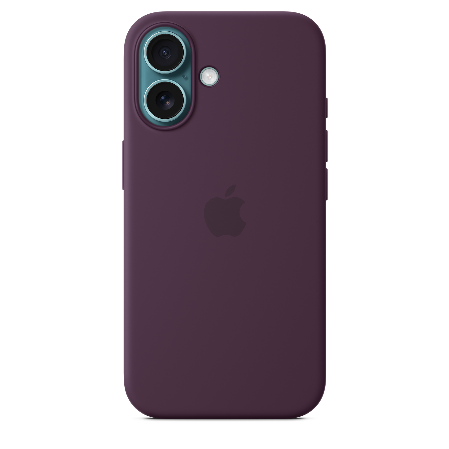 Funda de silicón con MagSafe para el iPhone 16 - Color ciruela