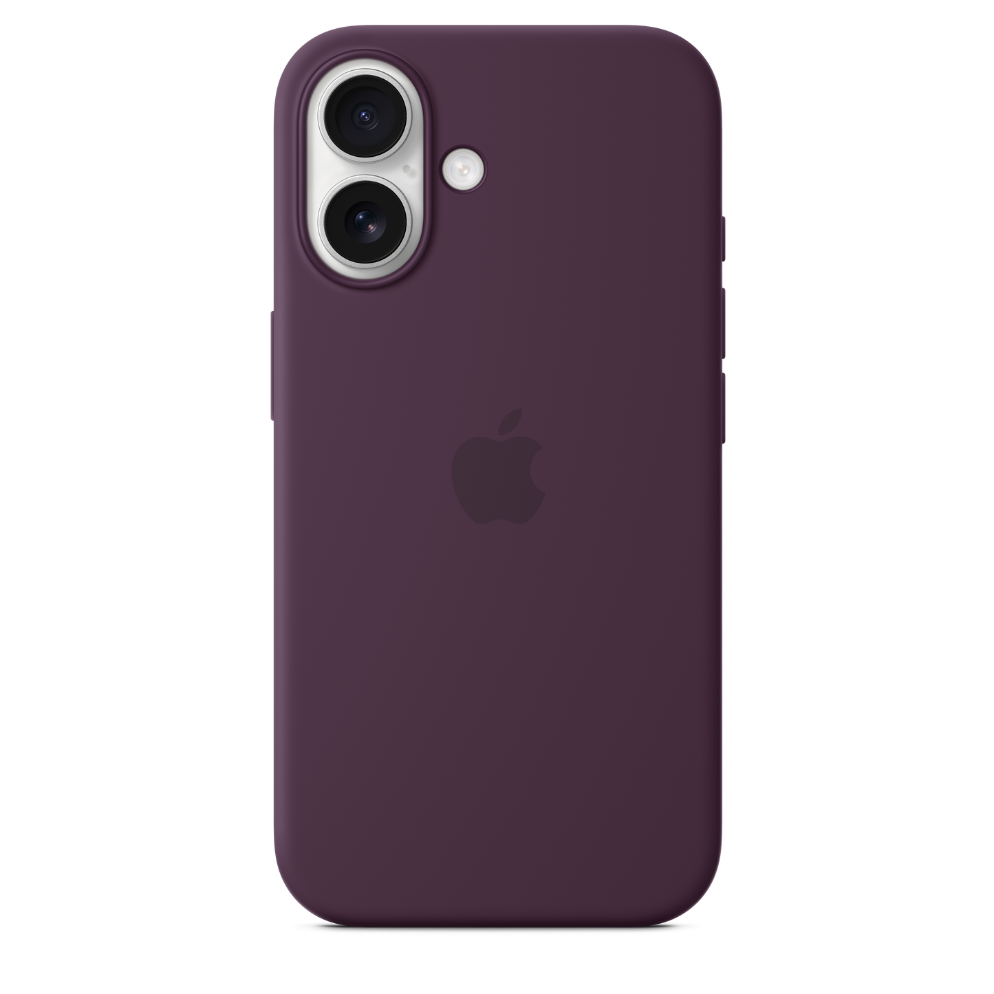 Funda de silicón con MagSafe para el iPhone 16 - Color ciruela