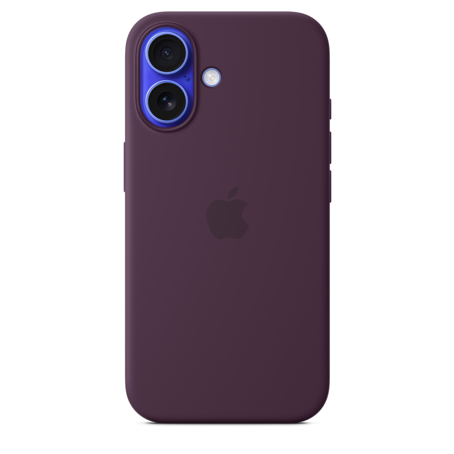 Funda de silicón con MagSafe para el iPhone 16 - Color ciruela
