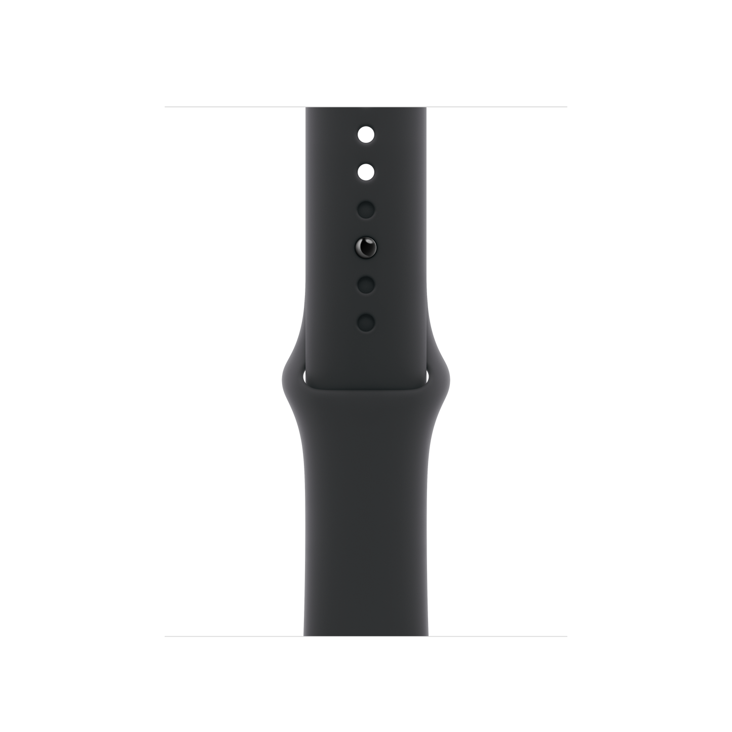 Correa deportiva negra para caja de 42 mm - M/L