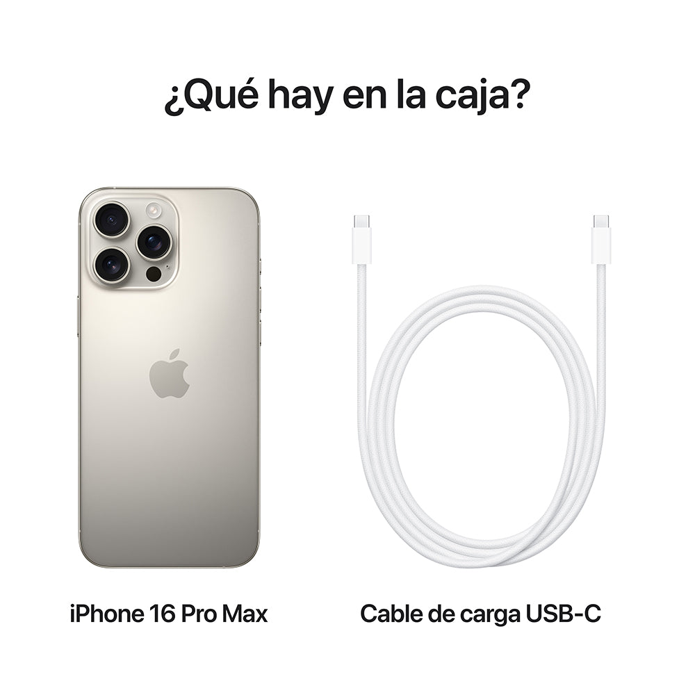 iPhone 16 Pro Max 512 GB Titanio natural