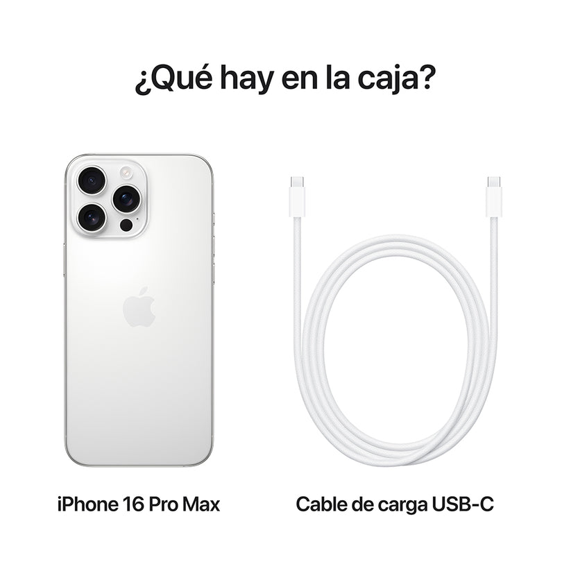 iPhone 16 Pro Max 512 GB Titanio blanco