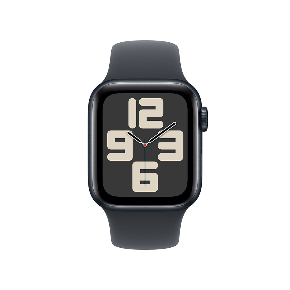 Apple Watch SE GPS • Caja de aluminio color medianoche de 40 mm • Correa deportiva color medianoche - M/L