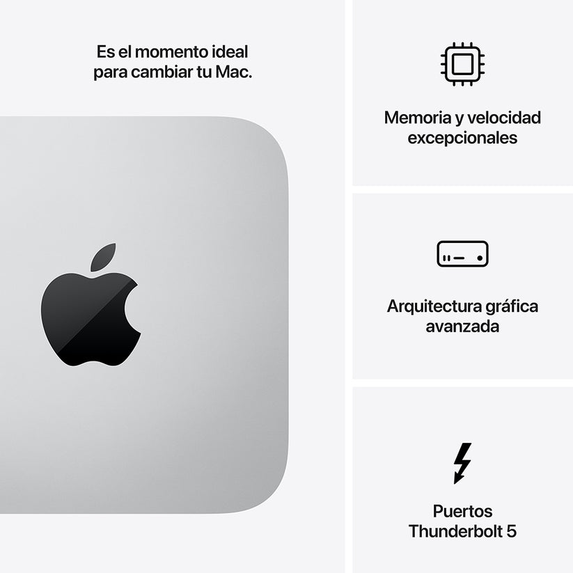 Mac Studio: Chip M4 Max de Apple con CPU de 14 núcleos y GPU de 32 núcleos, 512 GB SSD
