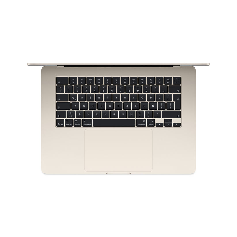 MacBook Air de 15 pulgadas: Chip M4 de Apple con CPU de 10 núcleos y GPU de 10 núcleos, 256 GB SSD - Blanco estrella