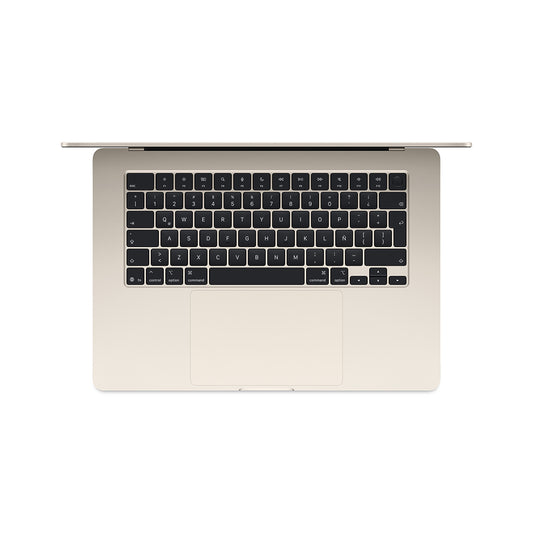 MacBook Air de 15 pulgadas: Chip M4 de Apple con CPU de 10 núcleos y GPU de 10 núcleos, 256 GB SSD - Blanco estrella