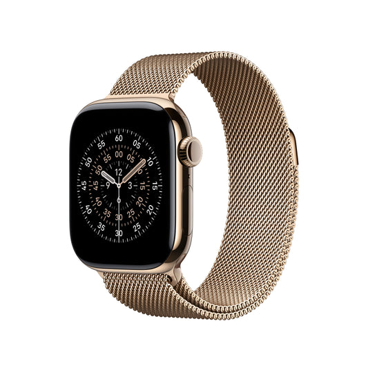 Correa estilo milanés color oro para caja de 42 mm
