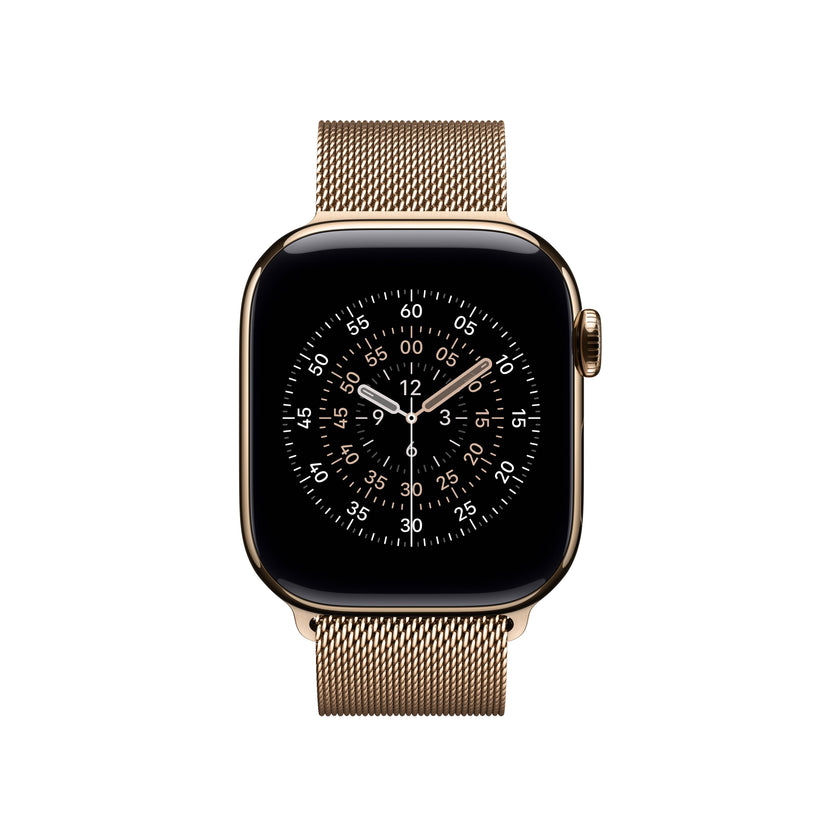 Correa estilo milanés color oro para caja de 42 mm