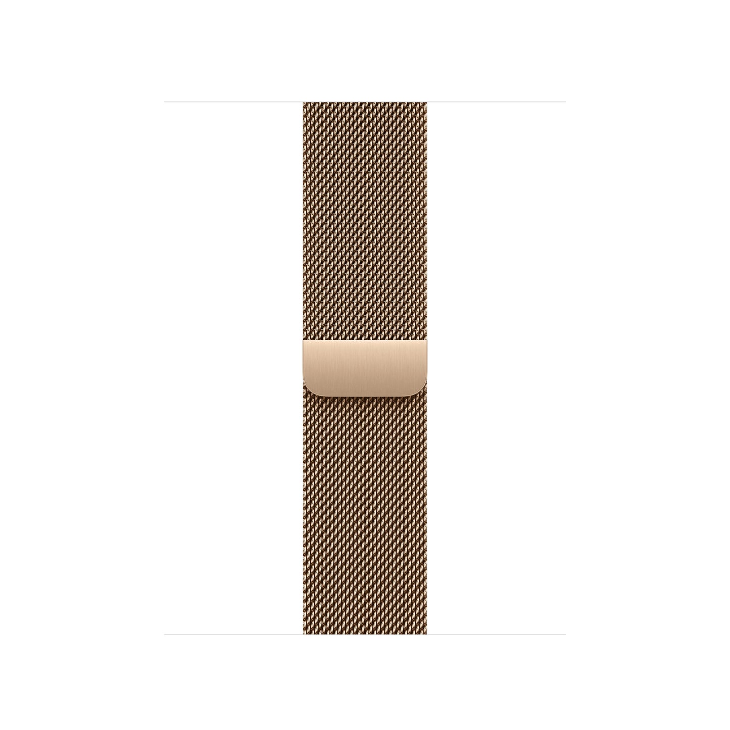 Correa estilo milanés color oro para caja de 42 mm
