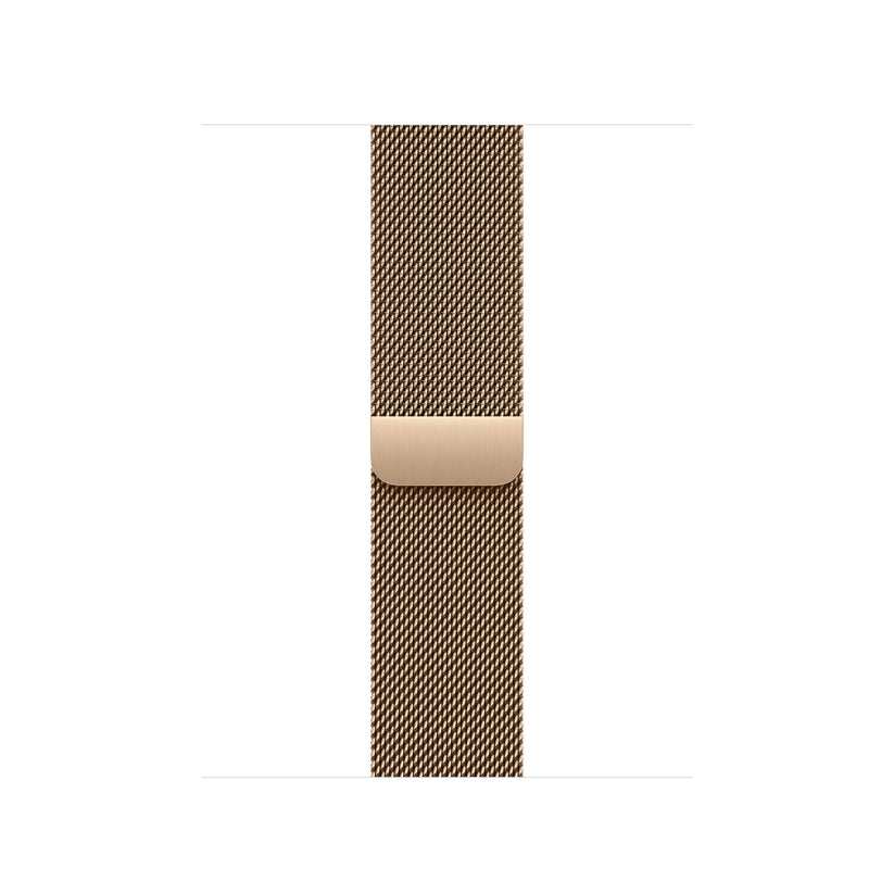 Correa estilo milanés color oro para caja de 42 mm