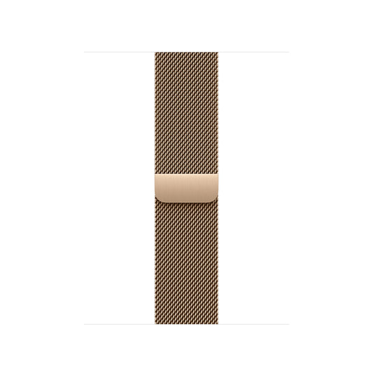 Correa estilo milanés color oro para caja de 42 mm
