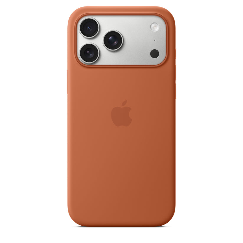 Funda de silicón con MagSafe para el iPhone 17 Pro Max – Color terracota