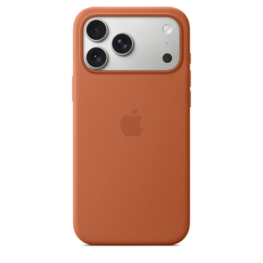 Funda de silicón con MagSafe para el iPhone 17 Pro Max – Color terracota